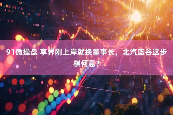 91微操盘 享界刚上岸就换董事长，北汽蓝谷这步棋何意？