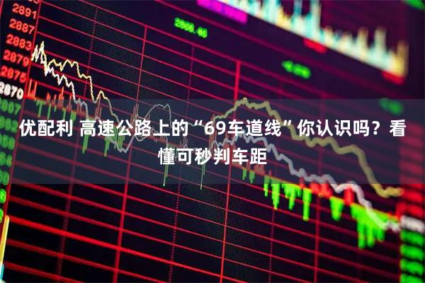 优配利 高速公路上的“69车道线”你认识吗？看懂可秒判车距